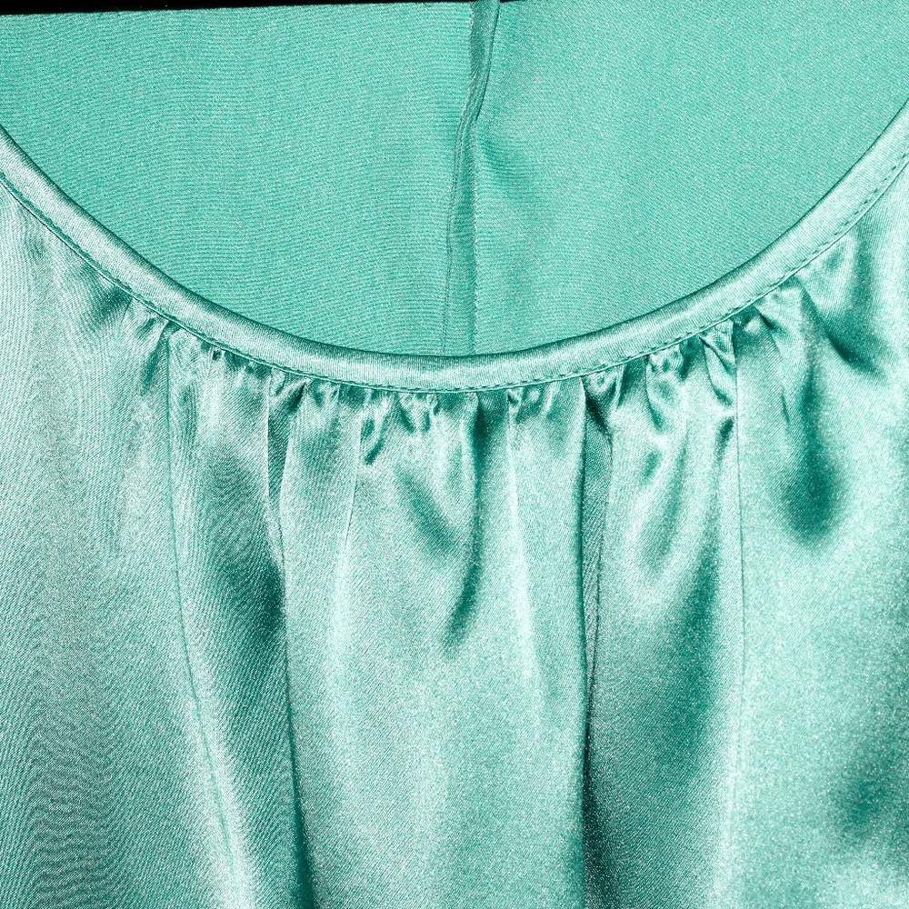 Talbots Pure Silk Layered Ruffle Blouse - Picture 7 of 16